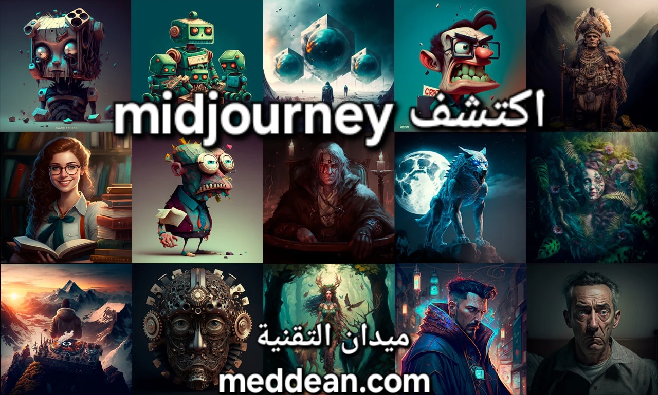 اكتشف Midjourney أداة لانشاء صور واقعية من نصوص باستخدام الذكاء الاصطناعي