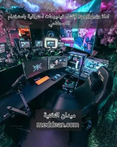 اداة Synthesia لإنشاء فيديوهات احترافية باستخدام الذكاء الاصطناعي