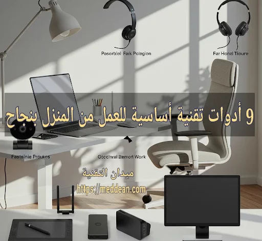 9 أدوات تقنية أساسية للعمل من المنزل بنجاح