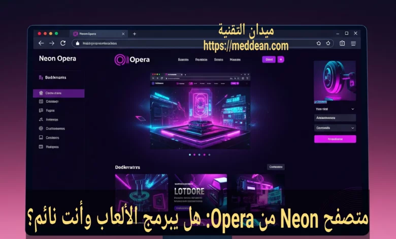 متصفح Neon من Opera: هل يبرمج الألعاب وأنت نائم؟