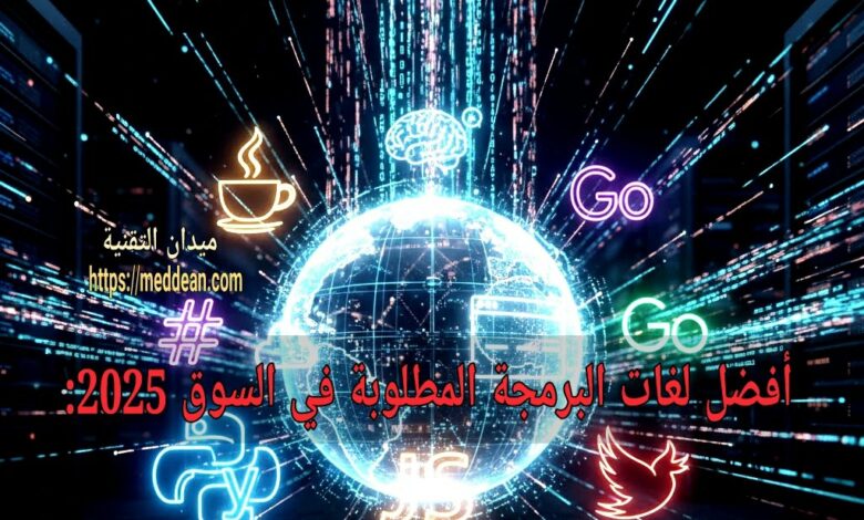 أفضل لغات البرمجة المطلوبة في السوق 2025: دليلك لاختيار اللغة الأكثر طلبًا